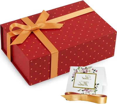 Geschenkdoos met deksel - Cadeaudoos Luxe - Cadeaus Verpakken - Magnetische sluiting - 24 x 15 x 7.8 cm