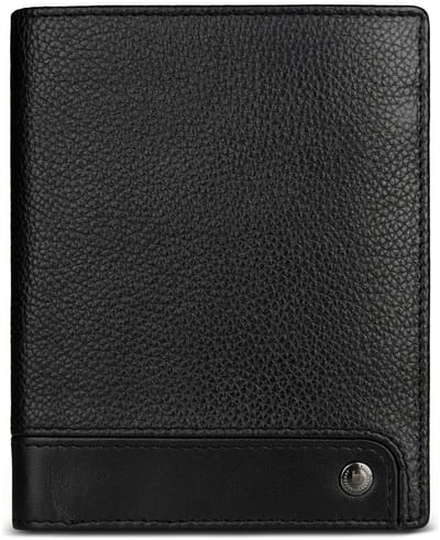 bugatti portemonnee Due Flap Wallet Black zwart