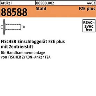 FISCHER slaggereedschap FZE plus, staal, voor diameter 18 mm, met centreerpen