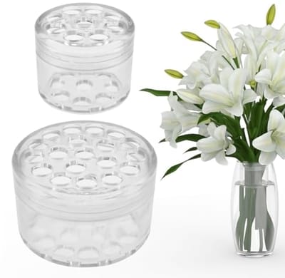 Spiraalvormige bloemstengelhouders - Set van 2 voor elegante bloemschikkingen