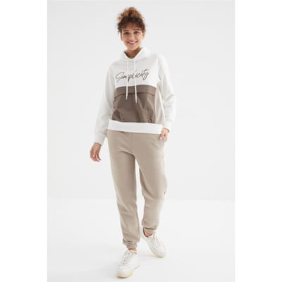 Dames High-Waist Fleece Jogger Sweatpants