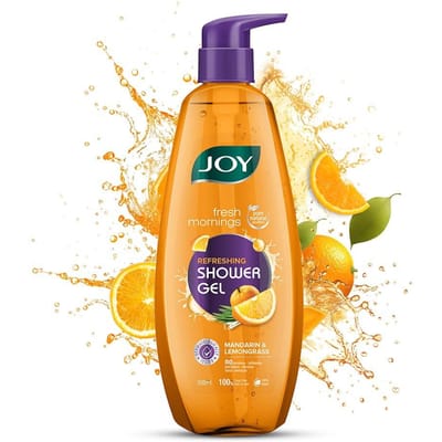 Joy Mandarijn & Citroengras Douchegel Body Wash 500 ml Pak van 1 | Hydraterende, Verfrissende Vegan Reiniger voor Alle Huidtypen orange