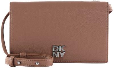 DKNY schoudertas portemonnee Etta Crossbody Wallet Hot Cocoa terracotta
