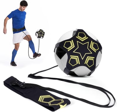 Voetbal Trainingsriem met 5 Klauwen, Verstelbare Handsfree Hulp voor Vaardigheden, Ideaal voor Kinderen en Volwassenen, Trainingsmateriaal voor Voetbal Skills en Techniek