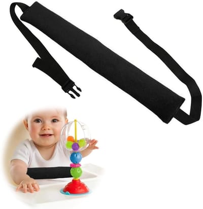 Verstelbare Hoge Kinderstoel voor Baby's, Bescherming voor Winkelwagentjes, Veiligheidsriem voor Eten, Draagbare Kinderstoel voor Thuis en Op Reis