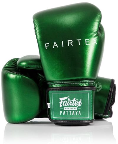 Fairtex Pattaya Serie - Bokshandschoenen - Metalic Groen - 14oz