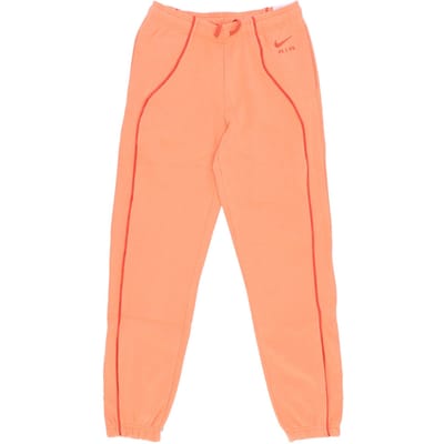 Fleece trainingspak damesbroek Sportswear Air Fleece halfhoge joggingbroek Oranje Trance/mantra oranje