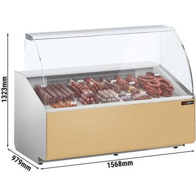 GGM Gastro Kühltheke - 1600mm - Frontblende Beige
