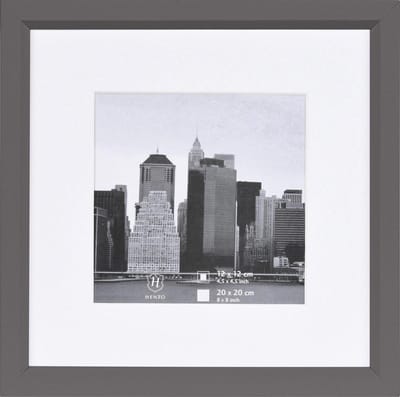 Fotolijst - Henzo - Metallica - Fotomaat 20x20 cm - Donkergrijs