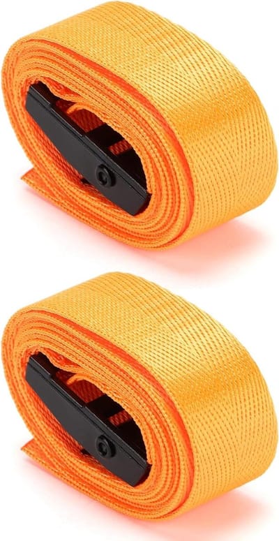 Spanbanden Set - Sjorbanden Nylon - Goederen Zekeren - Roestbestendige Gespen - 2 Stuks 3m - Zwart