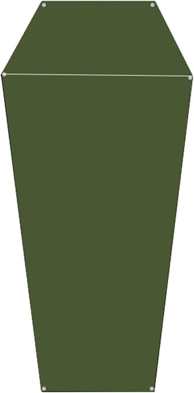 Kampeerzeil - Grondzeil Tent - Outdoor Activiteiten - Waterdicht Oxford Doek - 220x90cm - Legergroen