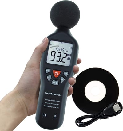 Professionele Decibelmeter - DB Meter - Geluidsmeter - Zwart