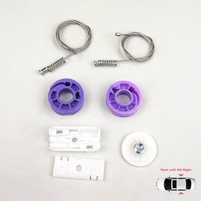 BWR5261  Reparatieset raammechanisme achter voor Bentley Continental MK1 GT GTC 3W 393 394 2003-2011 Coupé Cabriolet