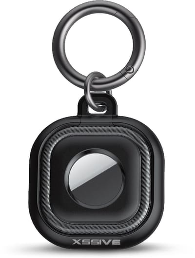 Shockproof Houder geschikt voor Airtag Hoesje - Waterdicht - Sleutelhanger - Xssive Origineel