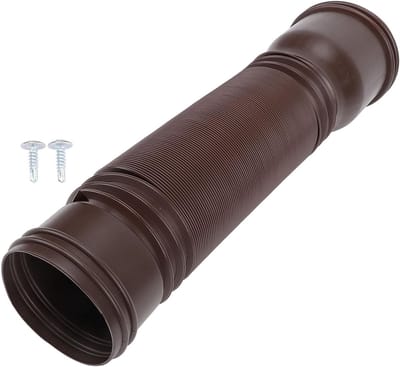 Regengoot Verlengstuk - Afvoerpijp Regenpijp - Regenwater Afvoeren - Verstelbare Lengte - 20-59 inch - Zwart