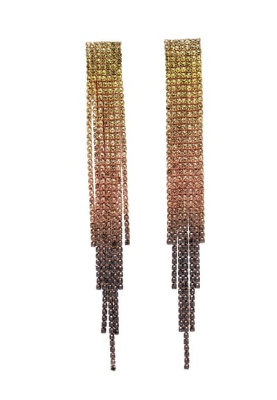 AVANT-GARDE PARIS Chandelier Oorbellen - Goudkleurig 12cm - 1 paar - Luxe en Elegante Stijl
