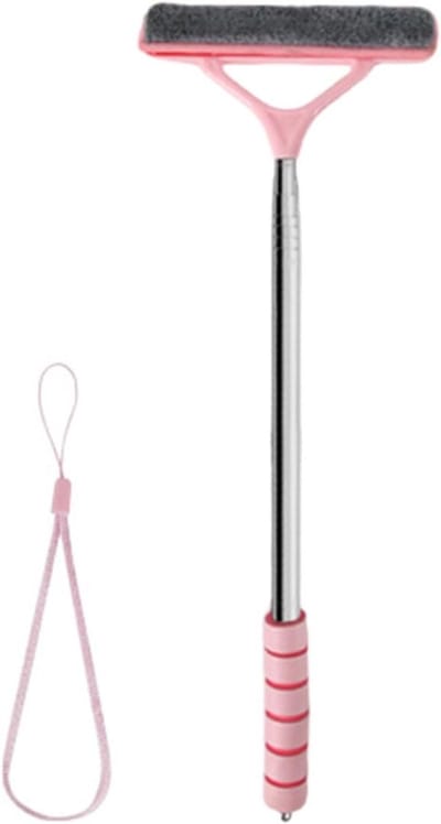 Ruitenreiniger Borstel - Glaswisser Schraper - Auto Buitenonderhoud - Uitschuifbare Steel - 103 cm - Roze