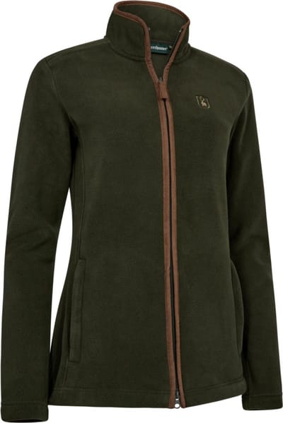 Deerhunter Dames Cumbria fleecejack fleece scandinavische outdoorfleece countrylife Forest Ember Maat 36