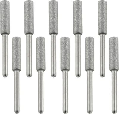 10 Stuks 4mm Slijpstenen Set voor Universele Kettingzaag Slijpen en Polijsten