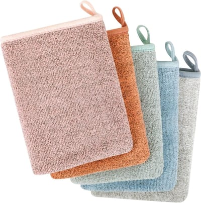 Washandjes 15 x 21 cm - zacht en absorberend - set van 5 - ideaal voor dagelijkse verzorging - ShopVlot