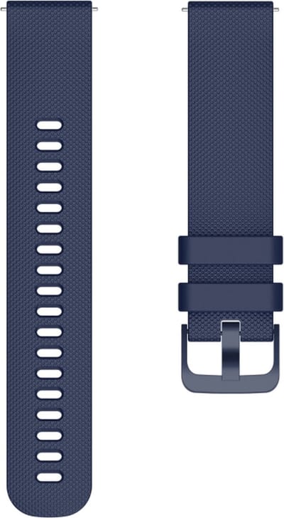 Siliconen bandje - geschikt voor Samsung Gear S3 / Galaxy Watch 3 45 mm / Galaxy Watch 46 mm - donkerblauw