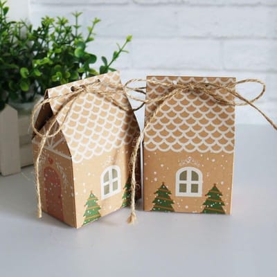 Kerst traktatiedoosjes - 8 stuks