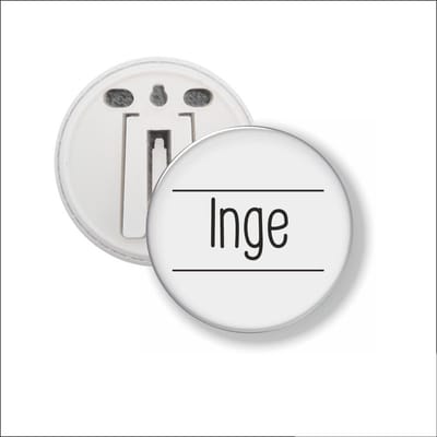 Button Met Clip 58 MM - Inge