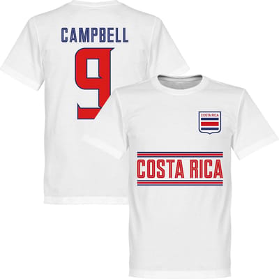 Costa Rica Campbell 9 Team T-Shirt - Wit - L