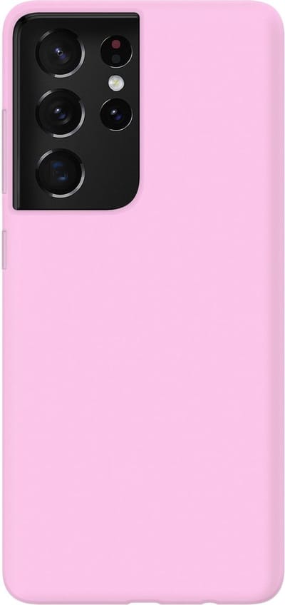 xoxo Wildhearts siliconen hoesje geschikt voor Samsung Galaxy S21 Ultra - Roze gekleurd hoesje - Pantone kleur - Backcover - verkrijgbaar in verschillende kleuren - Roze