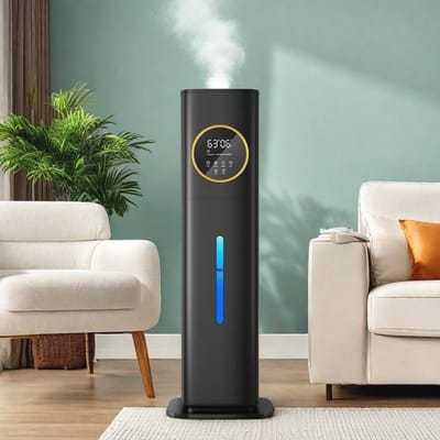 Luchtbevochtiger voor groot slaapkamer met timer en 360°-mondstuk