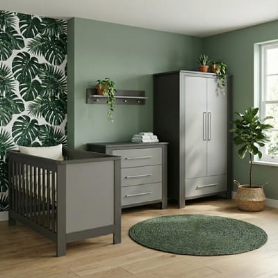 Born Lucky Barolo Babykamer 3-Delig – Ledikant, Commode en Kast – Vanaf Geboorte tot ca. 2,5 Jaar