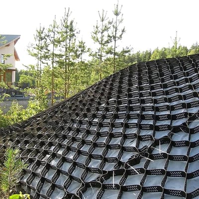 Geo Raster Stabilisatiesysteem - Grind Rooster - Terrassen en Paden - Opvouwbaar en Uitbreidbaar - 2" Dikte