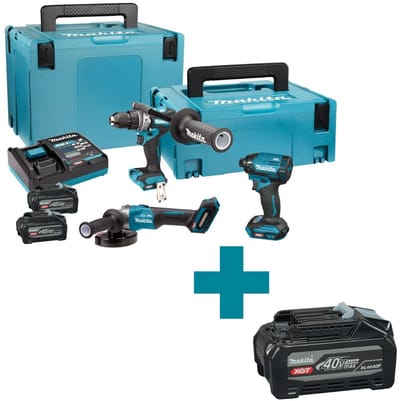 Makita DK400NX accu combiset XGT 40V 3-delig in 2 M-boxen