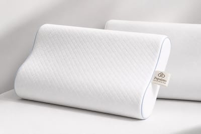 Popalino® Ergonomisch Hoofdkussen Nekklachten + Extra hoes - Slaapkussen tegen Nek & Rugpijn – Anti Snurk Kussen Traagschuim - Apneu kussen