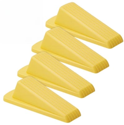 Deurstoppers Heavy Duty deurstopper hoog tot 2 inch grote wig TPR rubberen deurstop geel voor hoteltapijt hardhout beton en tegelvloer beveiliging