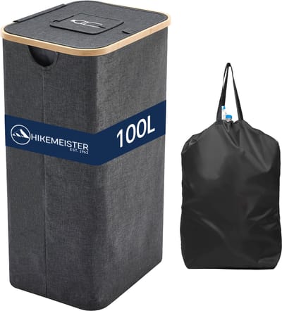Meisterhome® Flessenmand met flessentas – Statiegeld prullenbak voor lege flessen & blikken – Recycle bak – Afvalscheidingsbak – Statiegeld container - 100L