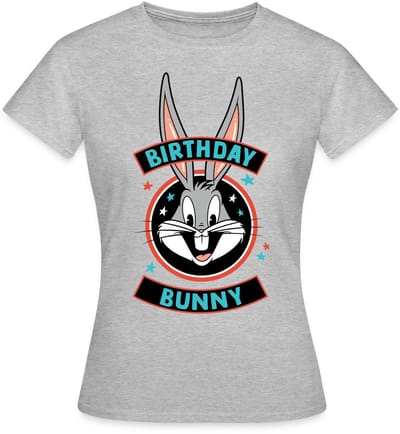 Looney Tunes Bugs Bunny Birthday Bunny T-Shirt Dames