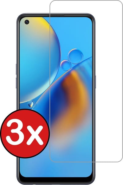 Screenprotector - 3 Stuks - Geschikt voor OPPO A74 5G - Extra Sterk - Beschermglas - Gehard Glas - Tempered Glass - Screen Protector