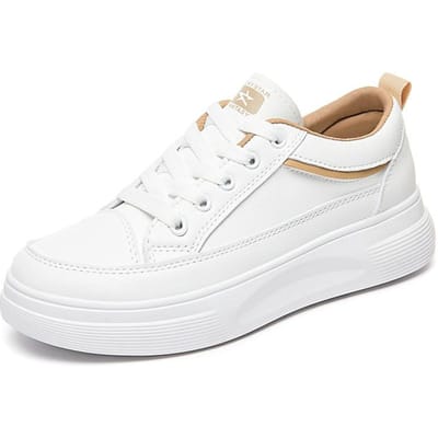 Dames Witte Schoenen Lente Nieuwe Ademende Studenten Sneakers Onzichtbaar Verhoogde Muffin Schoenen Casual Sneakers 40 white