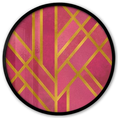 Poster in lijst Rond - Fotolijst 40x40 cm - Posters - Goud - Design - Luxe - Ronde posterlijst zwart - Decoratie - Wanddecoratie woonkamer - Muurdecoratie slaapkamer