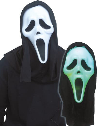 PALMER AGENCIES LTD - Scream Kleurrijk lichtgevend masker voor volwassenen