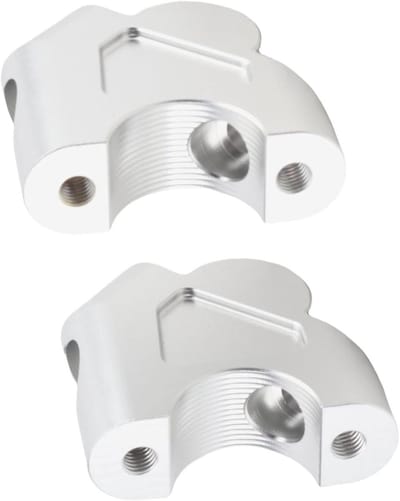 Stuurverhoger Motorfiets - Stuurverhoging Kit - Comfortabeler Rijden - 30mm Hoger 25mm Achter - CNC Aluminium - Chroom