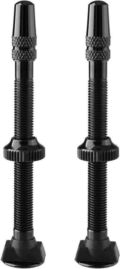 Fietsventielen Tubeless 40 mm en 60 mm ventielschacht 2-delig voor racefiets en MTB, ideaal voor tubeless banden