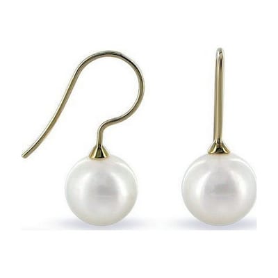 Luna-Pearls - 311.0693 - Oorbellen - Zoetwater gekweekte parel 8,5-9mm - 14K geelgoud