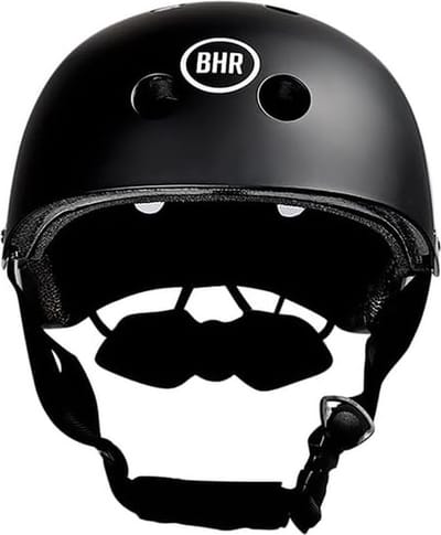 Fietshelm - BHR 837 - Urban Sport Helm - Maat M: 55 - 58 cm - Fiets Helm Mat Zwart - Fatbike helm - Skate helm