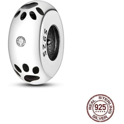 925 Zilver Schattige Huisdier Spacer Bedels Passend voor Originele Bedelarmband DIY Kat en Hond Sieraden Cadeau Voor Geliefde Vrienden white