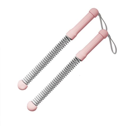 Verbeterde touwloze battle ropes voor de thuisgym - Verzwaarde trainingskabels voor HIIT cardio en krachttraining fitnessapparatuur-roze