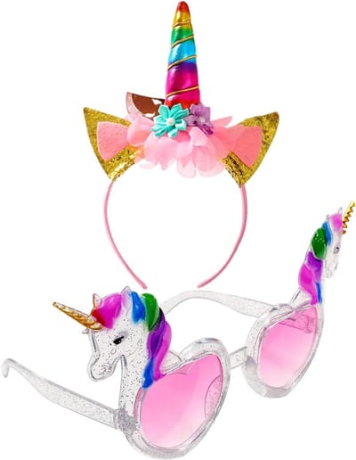 Grappige Bril en Hoofdband - Feestaccessoires - Feestdecoratie - Creatief Cartoonontwerp - 1 Paar - Bruin en Kleurrijk
