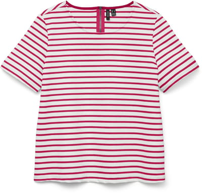 VERO MODA - VMABBY SS ZIP TOP JRS NOOS - Dames - T-shirts