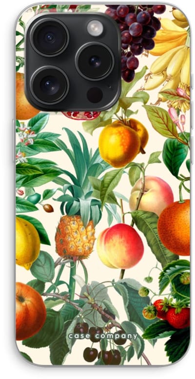 Case Company® - Hoesje geschikt voor iPhone 15 Pro hoesje - Classic Flora - Soft Cover Telefoonhoesje - Bescherming aan alle Kanten en Schermrand